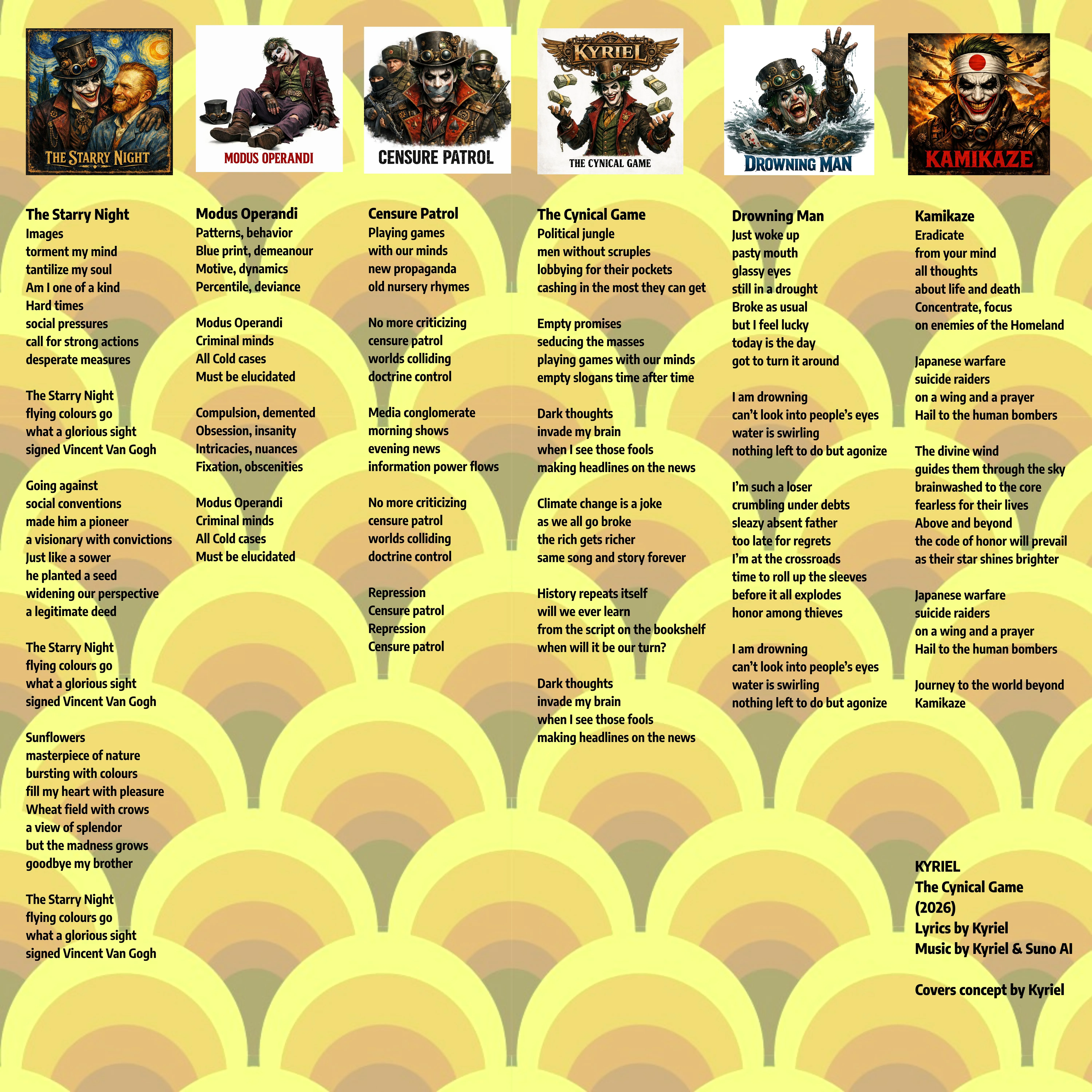 Song Lyrics Page 1