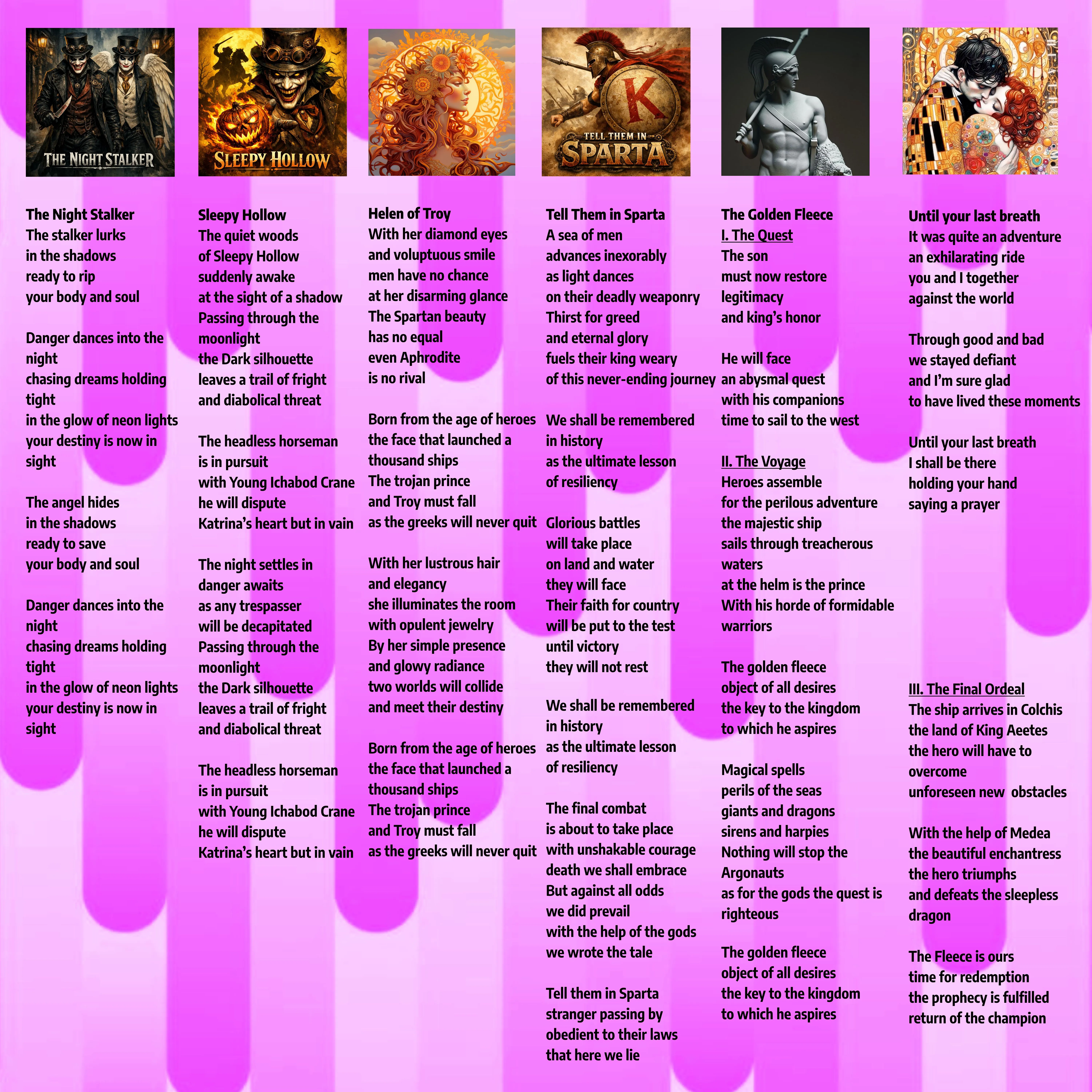 Song Lyrics Page 3